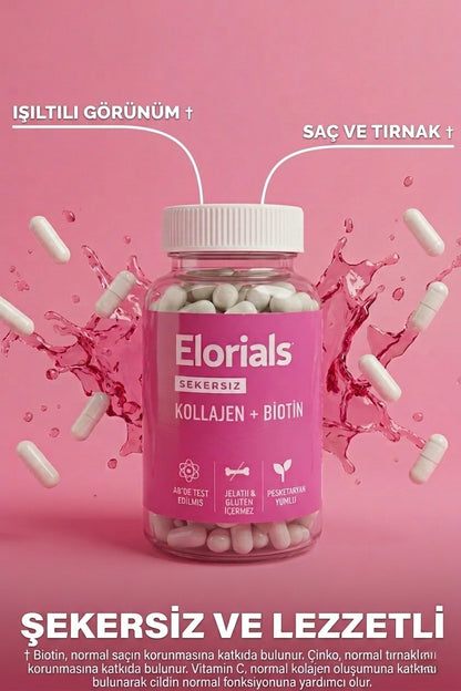 Elorials®  Kolajen & Biotin Desteği