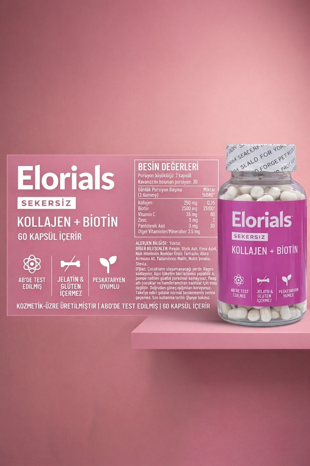 Elorials®  Kolajen & Biotin Desteği