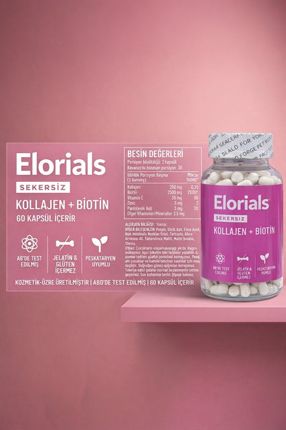 Elorials®  Kolajen & Biotin Desteği